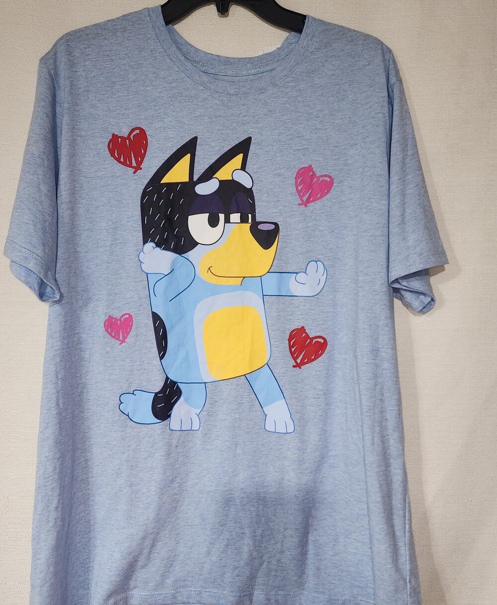 Bluey hearts women's shirt 2X